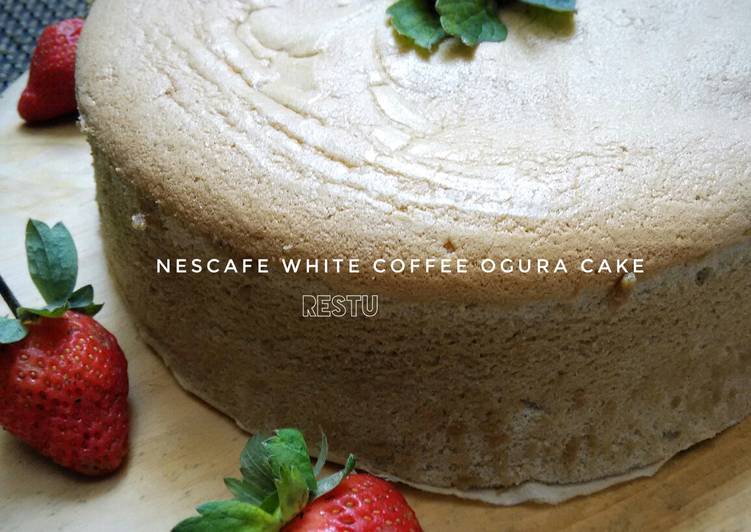 Resep Nescafe White Coffee Ogura Sponge Cake Dari Rachma Esty Utami