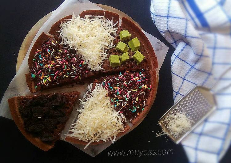 bahan dan cara membuat Martabak Brownies #pr_kuetradisionalberserat