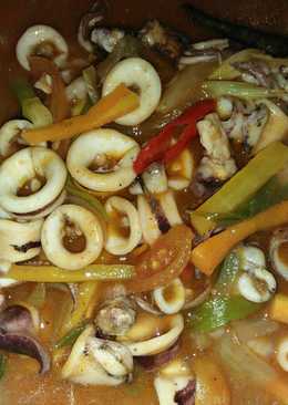 Cumi asam manis pedas