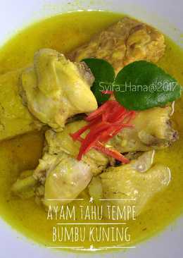 Ayam Tahu Tempe Bumbu Kuning