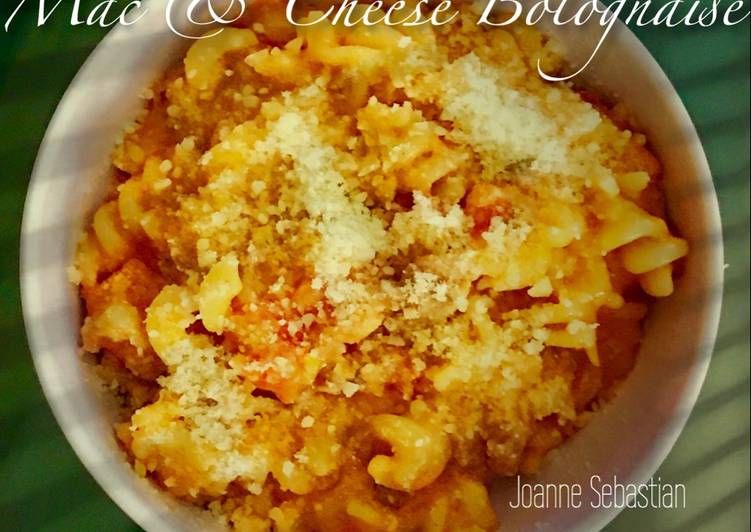 Resep Fusilli Mac & Cheese Bolognaise