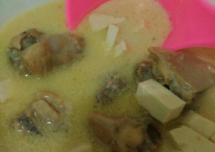 cara membuat Terik Ayam Tahu resep Ibuk