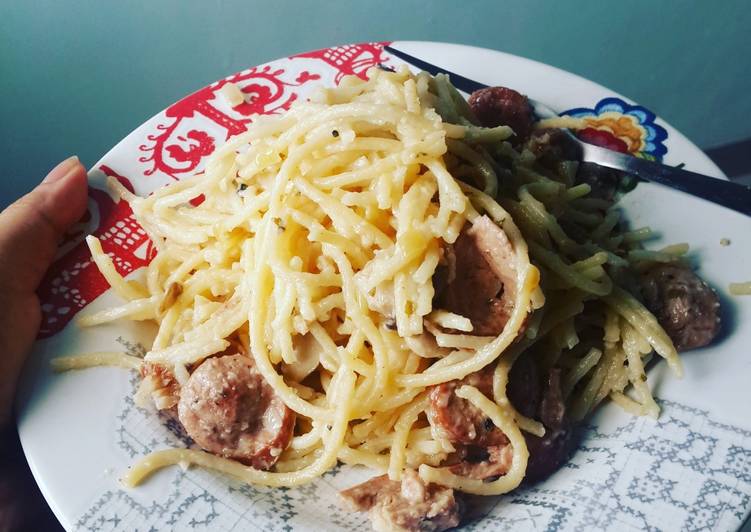 gambar untuk cara membuat Pasta Carbonara a La Leggo's