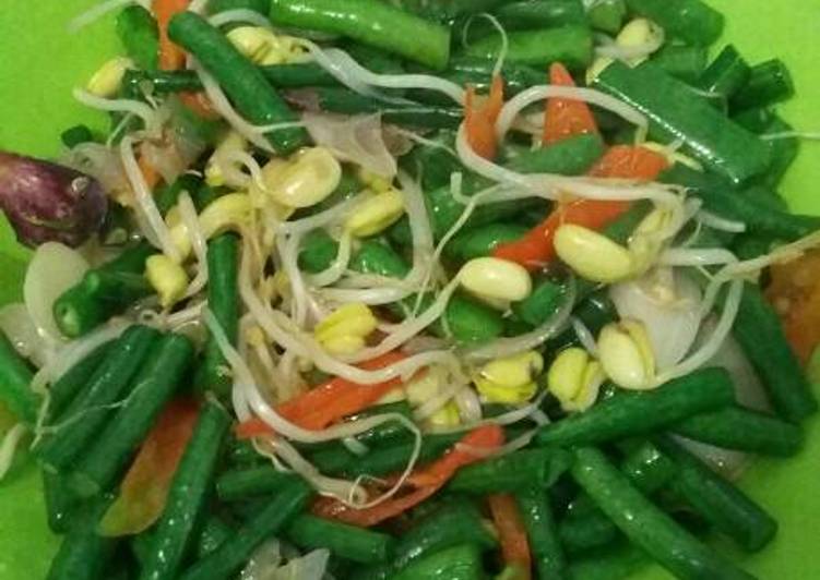 Resep Tumis kacang panjang tauge oleh Risti Diharjo 