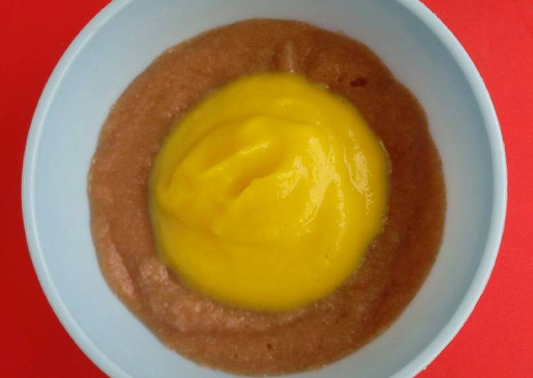 Resep MPASI 6m+ : BBM saus Ocha (Bubur Beras Merah-Kabocha) Karya MPASI
GHAISAN