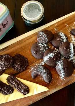 Cookies Cokelat Renyah a la Bunda Ei (Semprit Coklat)