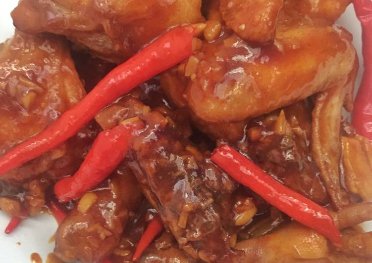 resep Ayam goreng saus madu jahe