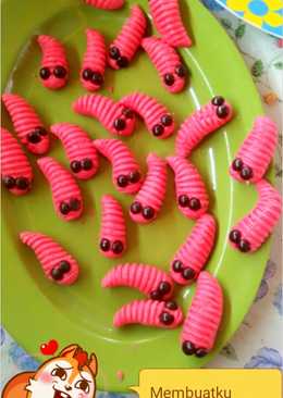 ðŸ›Cookies ulat ðŸ› (panggang teflon)