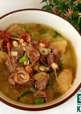 Soto daging SAPI kuah bening