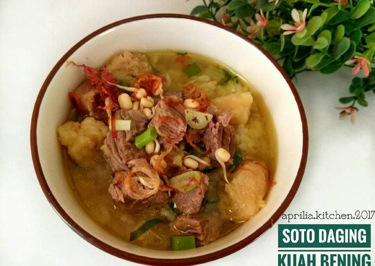 Resep Soto daging SAPI kuah bening By aprilia_kitchen