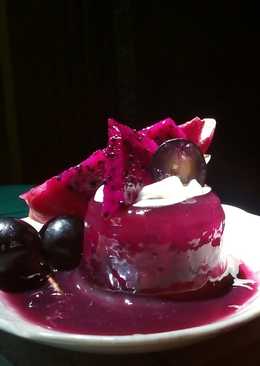 Puding buah naga fla anggur