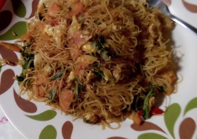 resep masakan Bihun goreng sederhana no MSG