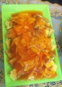 Telur Dadar saus asam manis