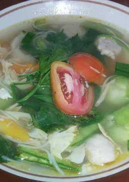 Sup oyong kembang tahu