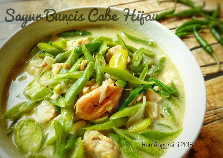  Resep Sayur Buncis Tempe Cabe Hijau oleh Renie Wisra Cookpad