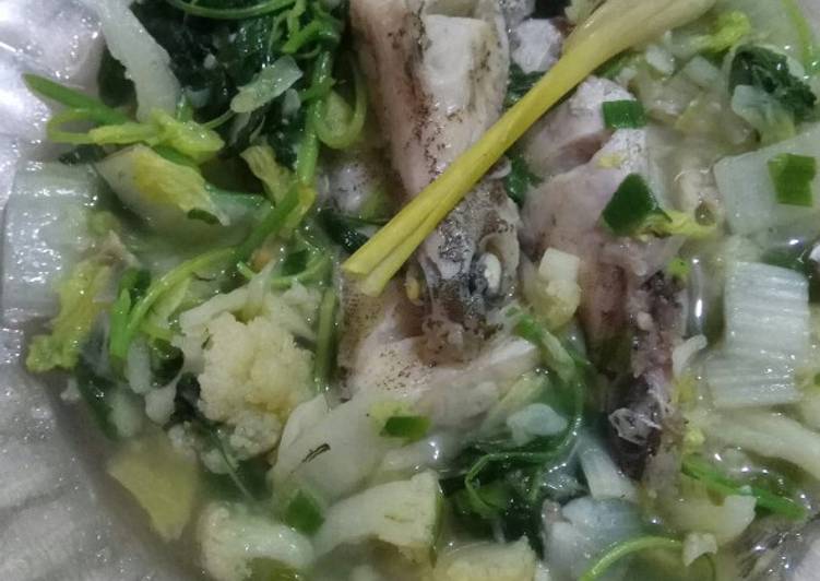 resep masakan Steam Kerapu vegetables