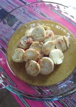 Putih telur ayam masak santan