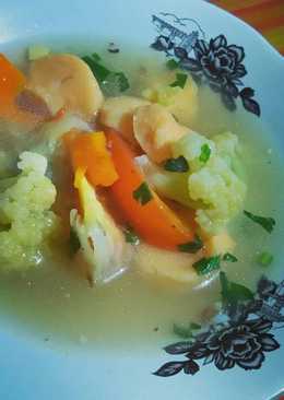 Sop bakso udang cumi
