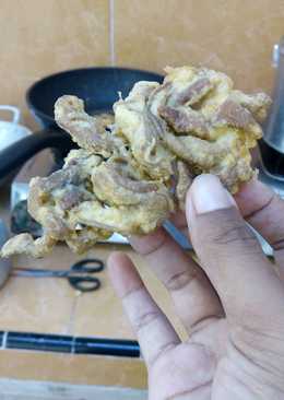 Usus ayam goreng telor