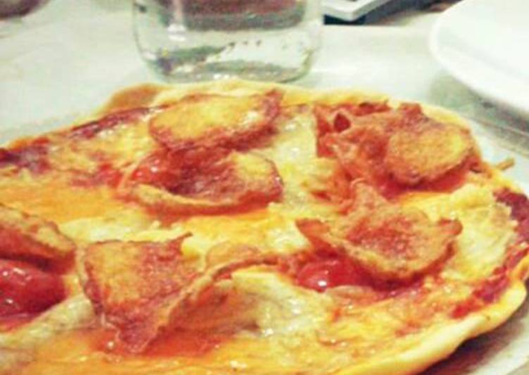 gambar untuk resep Italian pizza (kulit renyah)