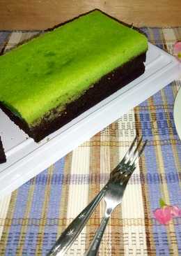 Brownies Kukus Pandan Coklat
