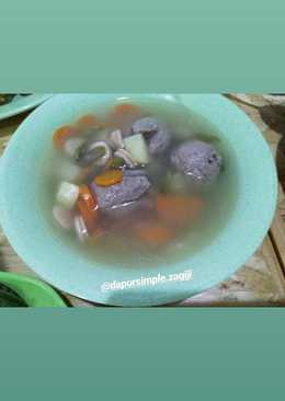 Sayur Sop Baso Sosis Praktis