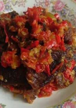 Dendeng sapi balado