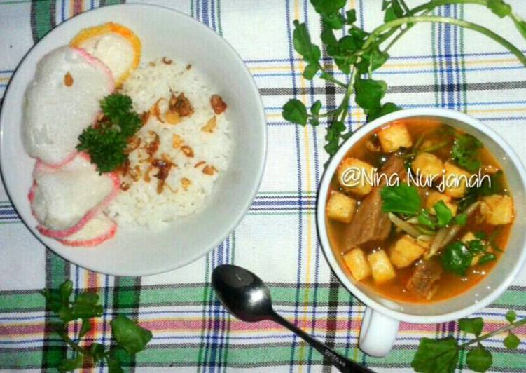 Resep Soto selada air - Nina Nurjanah