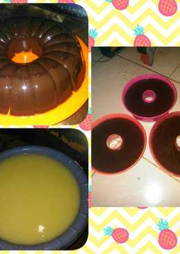 Pudding coklat vla vanila