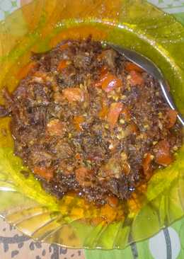 Sambal daging khas Lombok ala Ultya R