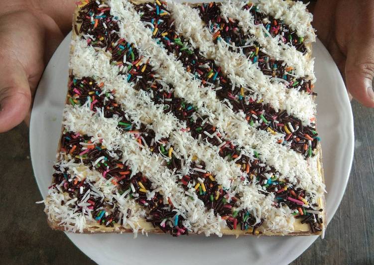 cara membuat Bolu cokelat pisang sederhana