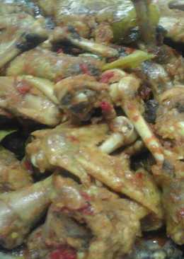 Ayam bumbu merah santan kecap