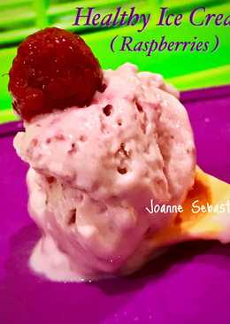 Healthy Ice Cream (Raspberries)