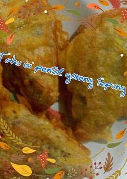 Tahu isi pentol goreng tepung