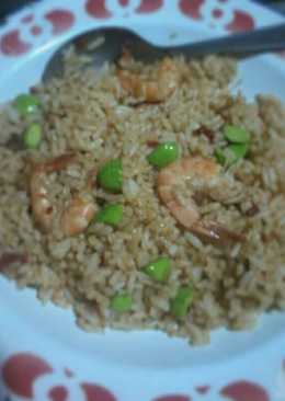 Nasgor kobe udang pete pedas