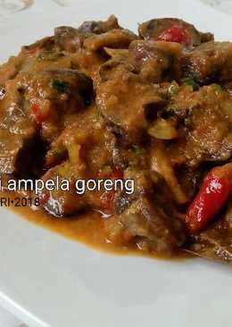 Semur ati ampela goreng