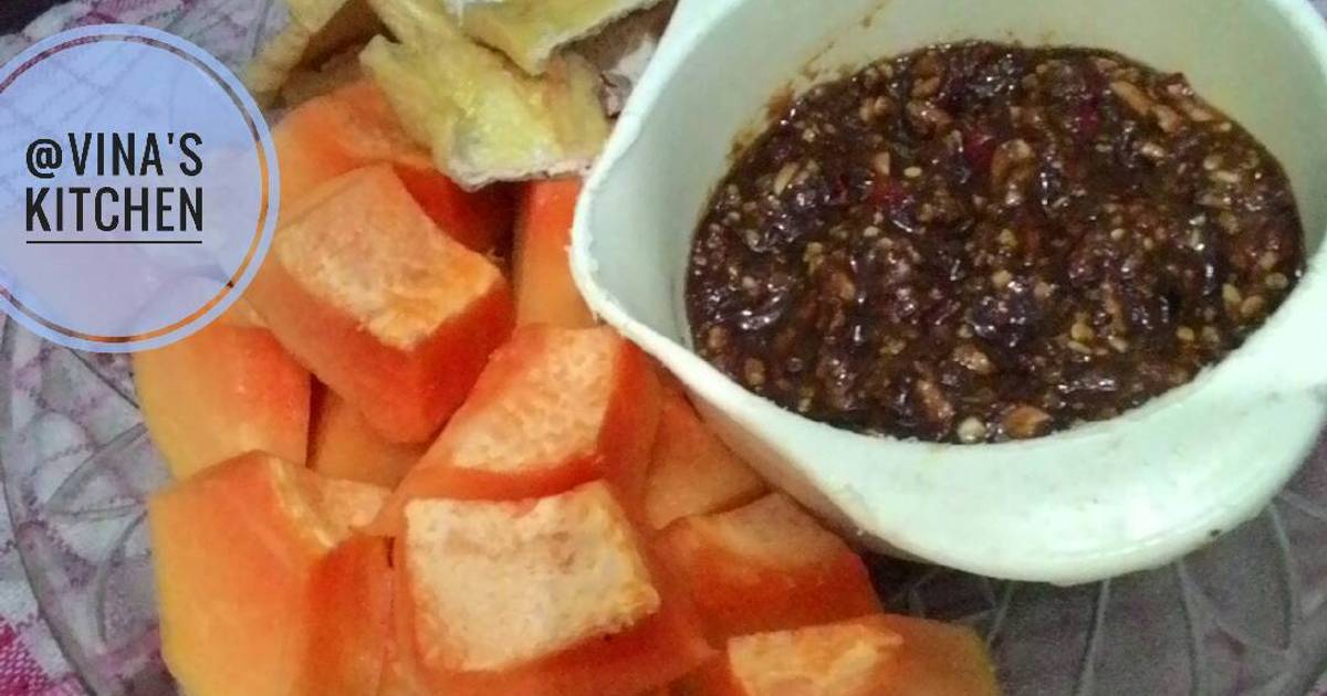 12 resep sambal rujak buah enak dan sederhana Cookpad