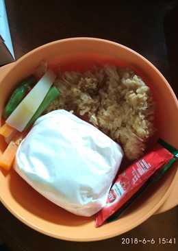 Steak ayam untuk bekal anak ke sekolah