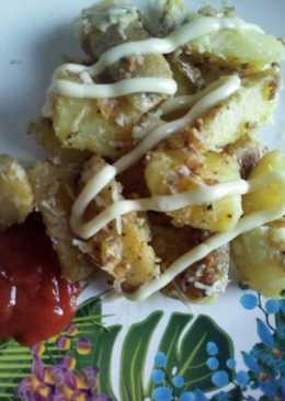 Potato wedges creamy yummy