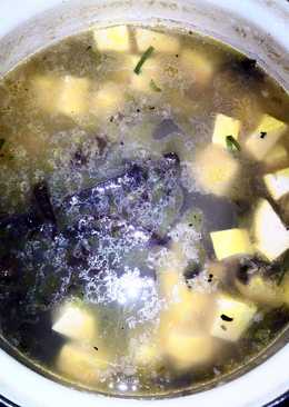Sup Tahu jamur ala-ala Jepun #jepang