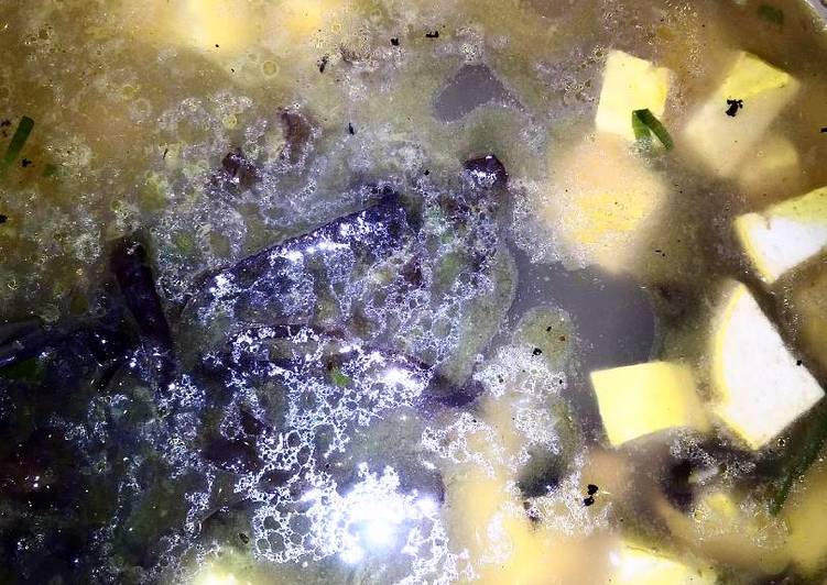 resep masakan Sup Tahu jamur ala-ala Jepun #jepang