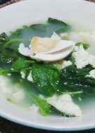 Sayur Bayam Spesial Telur Asin