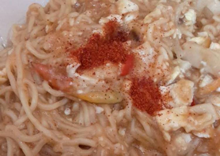 resep masakan Mie goreng indomie kuah kentel