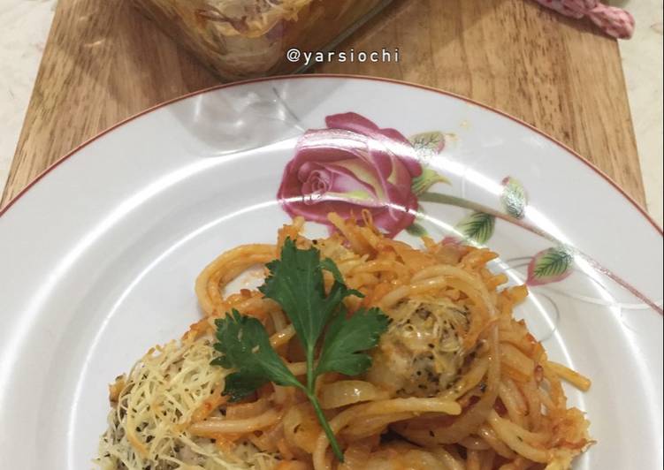 gambar untuk resep Spagetti Chicken Ball Fun