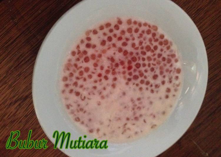 resep Si Merah Bubur mutiara