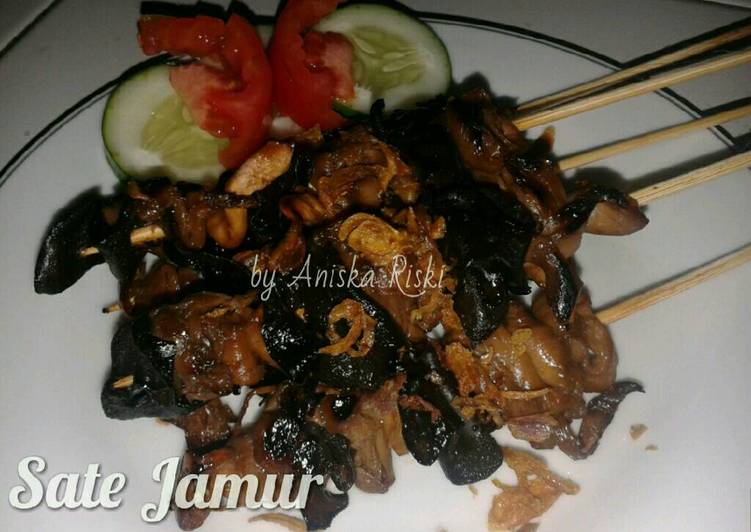 resep masakan Sate Jamur Kuping Tiram Bakar/Goreng