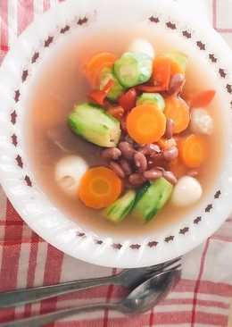 Sup Oyong Wortel Kacang Merah Telor puyuh