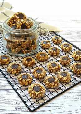 Choco Thumbprint cookies