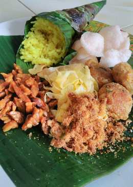 Nasi kuning bakar