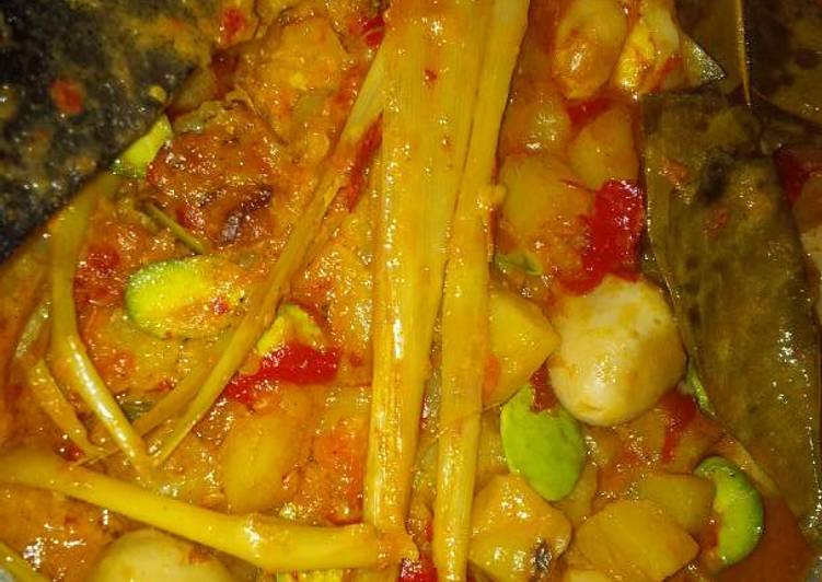 cara membuat Sambal goreng kentang pelur